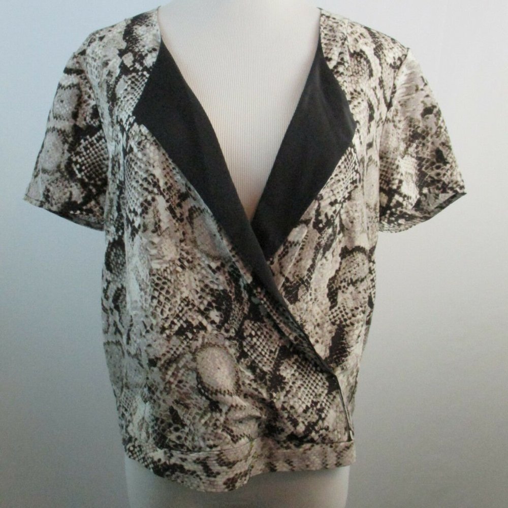 Bcbgmaxazria Multi-Color Python Snake Print Faux … - image 5